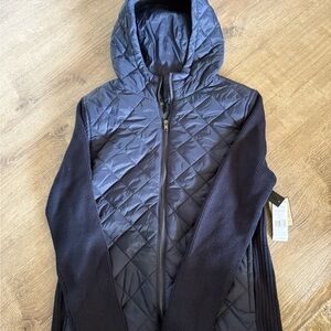 Liverpool Navy Hooded Quilted Jacket